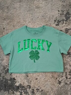 Goodie Two Sleeves Cropped Short Sleeve Sweatshirt